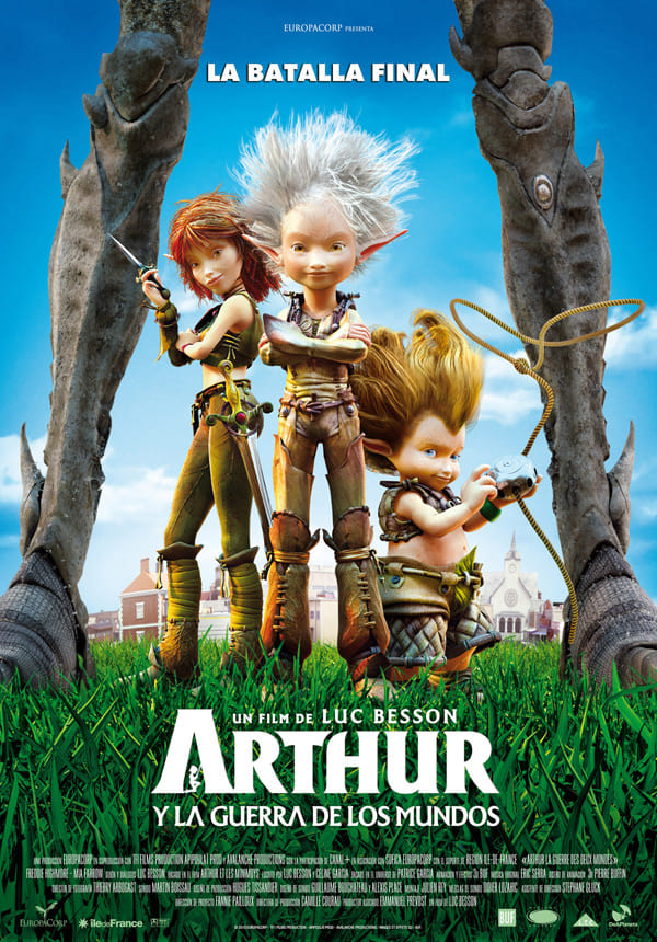 Póster película Arthur y la guerra de los mundos