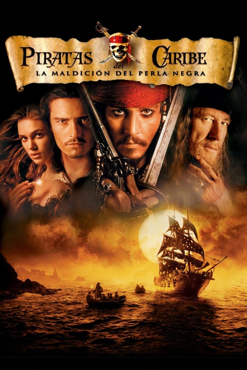 Póster película Piratas del Caribe. La maldición de la Perla Negra