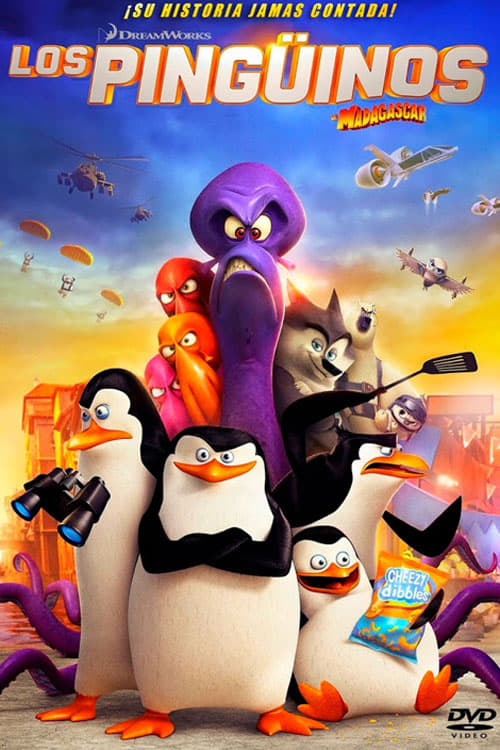 Póster película Los pingüinos de Madagascar